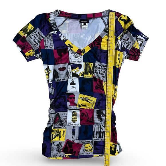 Miss Sixty Fashion Magazine AOP Top - Picture 6 of 6